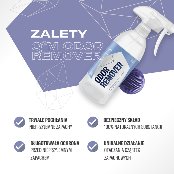 Q²M OdorRemover 500ml Opakowanie Zbiorcze 12 szt.
